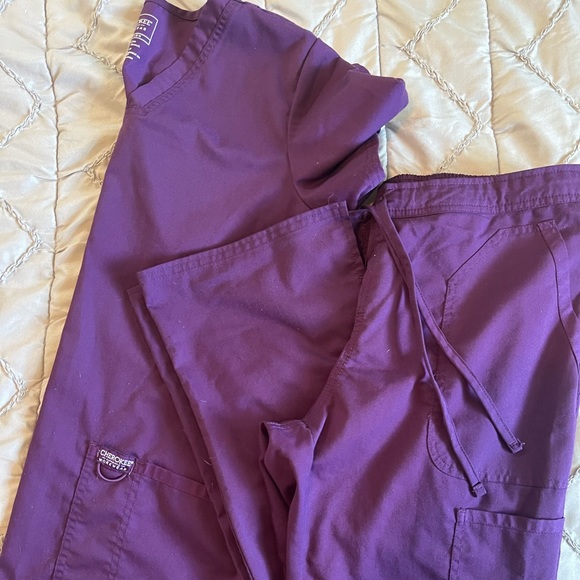 Plum Purple Scrub Set - Picture 2 of 7